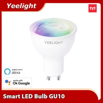 Yeelight LED GU10 Stmievateľné/Farebné Smart LED Žiarovka Farebné Čítanie 350 Lumen pracovať s Yeelight Aplikácie Google Asistent alexa