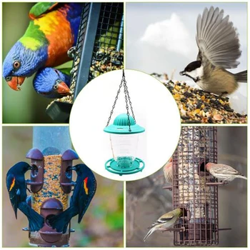Záhrada Vtáčie Krmítko Dodávky Pet Vtáčie Krmítko Vonkajšie Skladacia Vtákov, Kŕmenie Nástroj s Závesné Reťaze Automatické Kŕmidlá Vták Jedlo