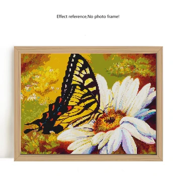 Evershine DIY Diamond Maľovanie Motýľ A kvety 5D Plné Námestie Drahokamu Výšivky Mozaiky Cross Stitch Auta Domova