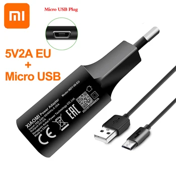 Pôvodný Xiao Nabíjačku EÚ Adaptér Micro USB Typu C Dátový Kábel Pre Xiao Redmi 4 4A 4X 5 3 3 Redmi 7 7A 5 5A 6 6A Poznámka 5 5A