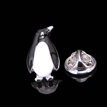 Roztomilé zviera čiernej a bielej Penguin Brošňa mužov Klopě Pin oblečenie batoh odznak mužov a žien módne šperky
