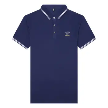 2021 Nové Letné Značky Výšivky Dizajnér Obyčajný Muži Polo Shirts Vysokej Kvality Krátky Rukáv Bežné Topy Módy Módne Oblečenie