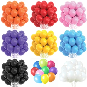 10pcs Macarons Čierna Farba Ružová Bluey Latexové Balóny Hélium Globos Narodeniny Mariage Promócie, Vianočné Dekorácie