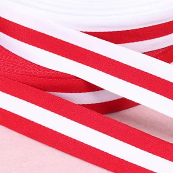 Kvalitné Biele a červené polyester prekladané Grosgrain Páse s nástrojmi DIY Pás Odevné doplnky ručné šitie accessoriesdiy pásu