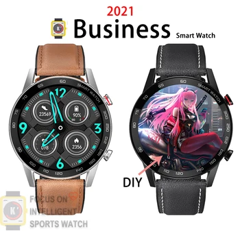 K' 2021 Business Smart Hodinky Bluetooth Hovor EKG Smartwatch Mužov IP68 Šport Fitness Náramok Hodiny Pre Android, Apple Xiao Huawei