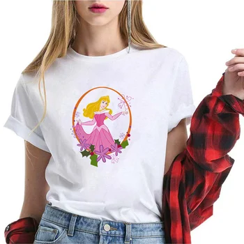 Nové Letné Kawaii Tinker Bell, T Košele Ženy, Nové Vrcholy Žena T-shirt Voľné Letné Tričko Tee Biela Kolo Krku Nadrozmerné Tričko