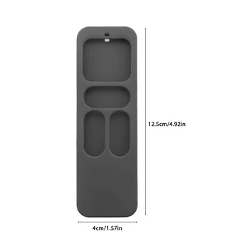 2021 Nové silikónové Ochranné puzdro pre Apple TV -4. Generácie 4K Siri Diaľkové