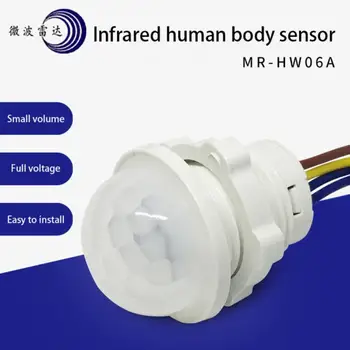 PIR Senzor Detektora Smart Switch 110-265V 40W LED PIR Infračervený Senzor Pohybu, Detekcia Automatické Ovládanie zapnutie Svetla