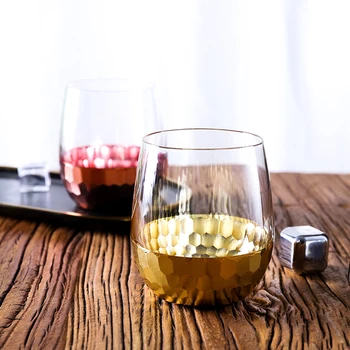 Jednoduché, Nordic Štýl Zlaté Honeycomb Pohár Sklo Vajec, Hrnček Rose Gold Vodné Sklo Červené Víno, Whisky Mlieko Mousse Čaj Tumbler vasos