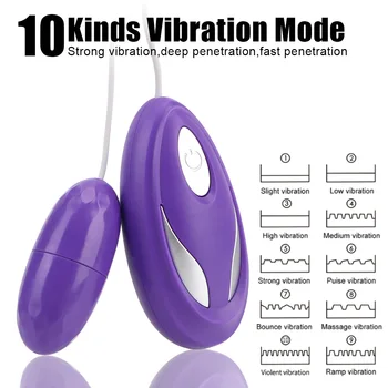 G-bod Vibrátory, Diaľkové Ovládanie Skok Vajcia Vibrátor Pošvy Masér Stimuláciu Klitorisu 10 Frekvencia Sexuálne Hračky Pre Ženy
