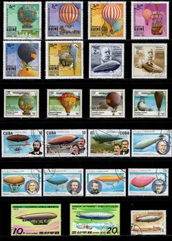50Pcs/Veľa Balón Vzducholoď Zeppelin Pečiatky Všetky Odlišné Od Mnohých Krajinách Č Opakovať Poštových Známok s Post Známky Zber