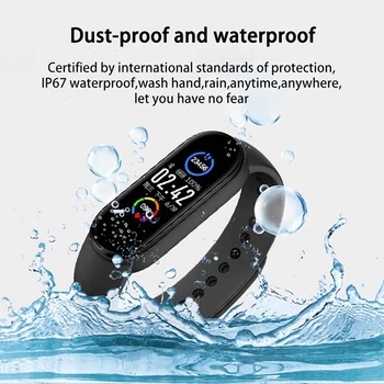 Pre Xiao M6 Inteligentný Náramok 4 Farebné AMOLED Displej Miband 6 Smartband Fitness Traker Bluetooth Športové Nepremokavé Smart Kapela hodinky