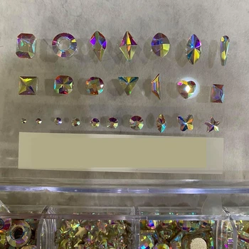 2000pcs/Box Kamienkami Crystal Hromadne Pre Nechtový Dekorácie,Aurora Modrými Kamienkami Nechtov Dodávky Pre Profesionálov Súprava Vrtákov#ZB32