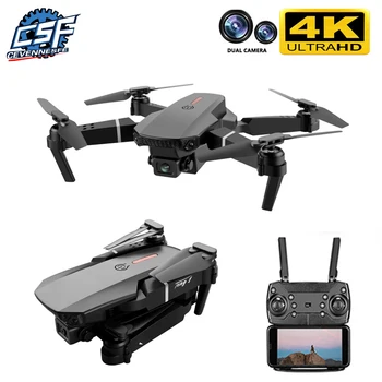 E88 Drone 4k Profesional HD Dual Camera Dron WiFi 1080p Real-time Prenosu FPV Hučí Skladacie Quadcopter Hračka x99 8 m f