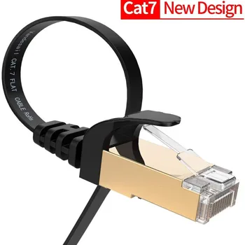 Cat 7 Tienené Ethernet RJ45 Sieťový Kábel Cat7 Ploché Ethernet Patch Káble Pre Modem, Router, LAN, PC 1m 2m 3m 5m 10 m 20 m 30 m