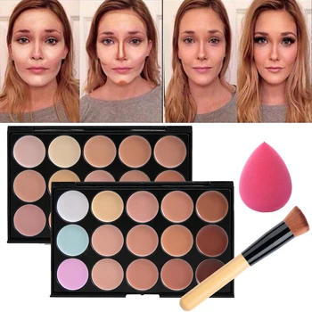 Tvár Make-Up, Korektor, Profesionálne 10/15 Farby Nadácie Tváre Krém Palety Kozmetické Tvarov Make-Up 60 Farby Eyeshadow