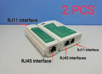2 KS Sieťový Kábel Tester RJ45 RJ11 RJ12 CAT5 UTP Kábel siete LAN Tester Sieťových Nástroj na Opravu siete
