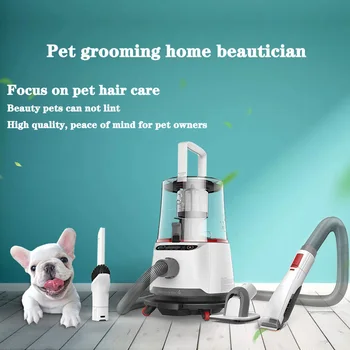 Psa čistenie kozmetických výrobkov, inteligentný multi-function tri-v-jednom, elektrická clipper sacie vlasy hrebeňa