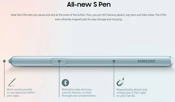 Original SAMSUNG Galaxy Tab S6 SM-T860 SM-T865 perom S Pen EJ-PT860BJEGUJ Tabletu Perom Náhradné Dotykové Pero