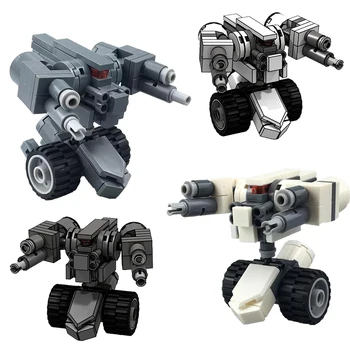 Mini Robot Fighter Mech Stavebné Bloky Vojenské Wars Série Mechanický Vojak Družstvo MOC 3D Model Údaje DIY Tehly Chlapcov, Hračky
