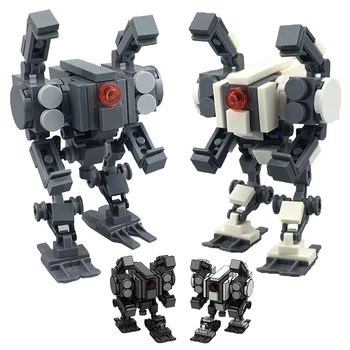 Mini Robot Fighter Mech Stavebné Bloky Vojenské Wars Série Mechanický Vojak Družstvo MOC 3D Model Údaje DIY Tehly Chlapcov, Hračky