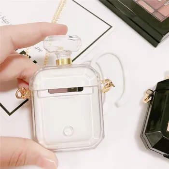Luxusné Tvorivé Parfum Fľašu puzdro pre Apple Airpods 1 2 Shockproof Kryt Slúchadlá Prípadoch pre AirPods Pro Chránič Prípade Dizajn