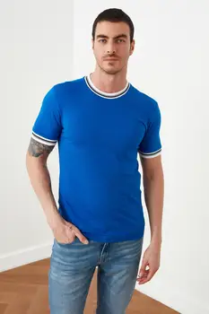 Trendyol Men 'S Slim Fit-Krátke Sleeve T-Shirt TMNSS21TS0425