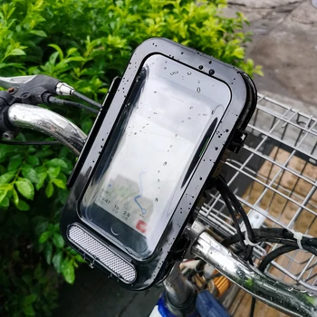 Nepremokavé Cyklistické Držiaka Telefónu pre 6.8 palcový Prípade 360 Motocykel Telefón, Stojan, Držiak pre Huawei Xiao Telefón Podporu Taška Puzdro
