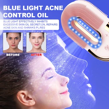 Elektrické Silica Gel Facial Cleanser Prenosného Prístroja Silikónové Nabíjateľná Umývanie Ultrazvukové Vibrácie Masáž Kefou