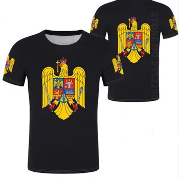 RUMUNSKO mužskej mládeže diy zákazku meno, číslo fotografie chlapec bežné tričko národ príznak ro romana rumunskej krajiny college oblečenie