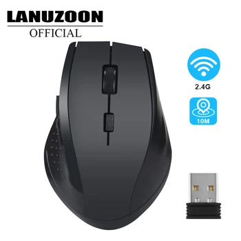 2.4 GHz Wireless Mouse USB, Nastaviteľné DPI Optická Herná Myš Ergonomický tvar, 6 Tlačidiel Myši S USB Prijímač Pre Počítač PC, Notebook