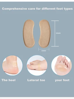 Po hubky vložiť silikónový anti-wear anti-bolesť vložiť ženské vysoké podpätky nohy pad zahusťovanie neviditeľné vložiť nohy pad