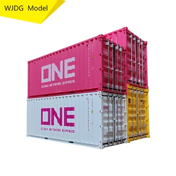 1:20/1:24 Inovatívne doprava model kontajner, ktorý môže byť použitý ako dekorácia, úložný box môže byť prispôsobený