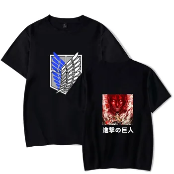 Kawaii Útok na Titan Shingeki No Kyojin T-shirt Ženy/Muži Roztomilé Anime Tričko Unisex Cool Hip Hop Unisex Tričko Streetwear Top