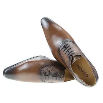 Luxusné Nové Pánske Príchodu Šaty Oxford Topánky pre Človeka Svadobné Šaty Úrad Sociálneho Muž Formálne Originálne Módne Tlač Prispôsobiteľné