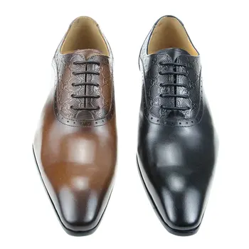 Luxusné Nové Pánske Príchodu Šaty Oxford Topánky pre Človeka Svadobné Šaty Úrad Sociálneho Muž Formálne Originálne Módne Tlač Prispôsobiteľné