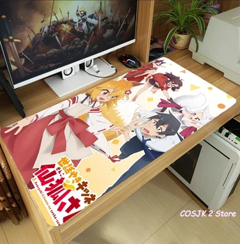 Anime Užitočné Fox Senko-san Senko Nakano Shiro Podložka pod Myš Zahustiť Prenosných Herných Myší Mat Stôl Klávesnice Mat Anti-Slip Playmat