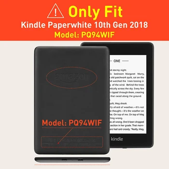 Prípad pre Všetkých-Nový Kindle Paperwhite 10. Gen e-Reader(2018 Uvoľnenie,Model PQ94WIF),Anti-Jeseň Soft Shell Kryt s Auto Sleep/Wake