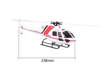 Wltoys XK K110 6CH 6 g 3D Systém Diaľkového Ovládania Striedavé RC Vrtuľník BNF bez Vysielača K100/K120/K123 /K124
