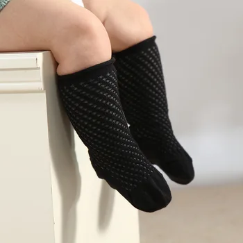 0-5Y Deti Bavlnené Ponožky Pre Dievčatá Pletené Chlapci Dlhá Ponožka Kolená Vysoké Batoľatá Voľné Ponožky Baby Duté Sa Dieťa Poschodí Ponožka