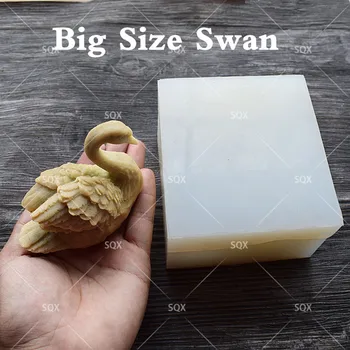 Veľká Veľkosť Swan Sviečka Formy Sugarcraft Cake Zdobenie Fondant Čokoláda Formy Cupcake Kuchyňa Pečenie Nástroje Mydlo Formy SQ17166