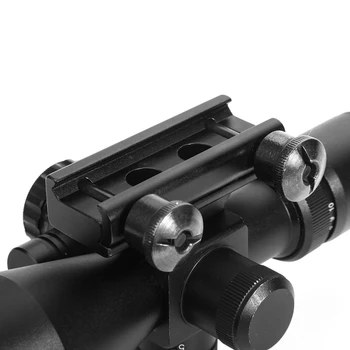 LUGER 2.5-10X40 Riflescope Červená Zelená Mil-dot Krížik Vzduchu Zbraň Lov Rozsah Osvetlené Taktické Puška Rozsahu S Červeným Laserom