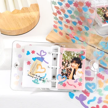12packs/VEĽA farebné dezerty série papiernictvo nálepky creative decoration DIY lepidlo PET nálepky