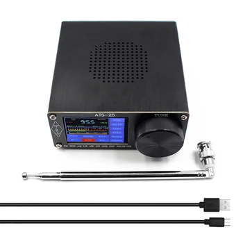 SI4732 Všetky-Band Rádio Prijímač, FM, LW SSB 2,4 Palca sa Dotknete Obrazovky, Rádio Vyhľadávanie HAM Pásma Rýchly Kanál, 3.5 mm Stereo Audio Výstup