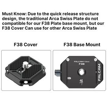 FALCAM F38 Univerzálny Gimbal Arca Swiss rýchloupínací Systém Fotoaparátu DSLR Gimbal Rýchle Prepínanie Statív Jazdca Mount Adaptér