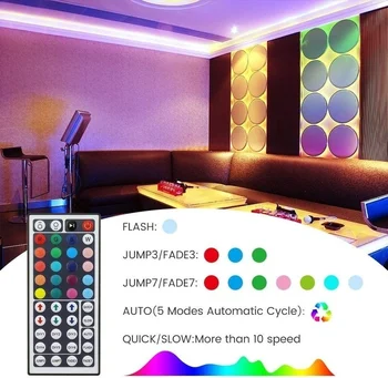 LED TV podsvietenie RGB 5050 led Pásy Svetla s Diaľkovým ovládačom pre Izba, Spálňa, TV, Kuchyňa, písací Stôl Dekor