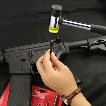 9Pcs Taktické Roll Pin Punč Nastaviť Lov Pin Odstránenie Opravy Nástrojov s Kladivom AR15 M16 M4 Pištole Glock Demontáž Príslušenstvo