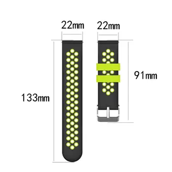 22 MM Silikónové Watchband Popruh pre Xiao Huami Amazfit Gtr 2 / GTR 47mm /Tempo Stratos 3/2 Band Náramok Sport Náramok pre gtr2