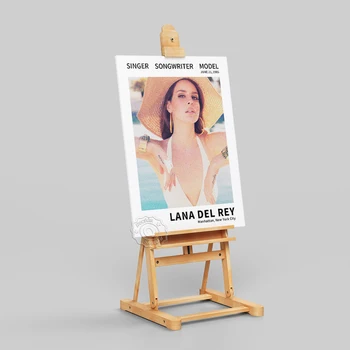 Lana Del Rey Plagát, Americký Spevák Del Rey Stenu Obrázok, Elegantné Bohyne Umenia, Tlače, Hudobné Hviezdy Portrét Wall Art, Fanúšikov Darček