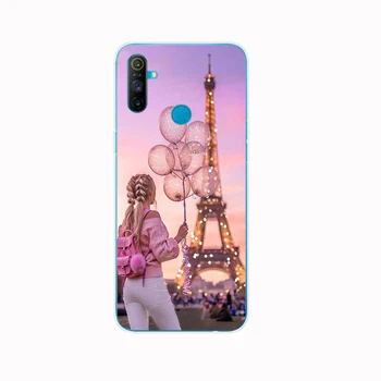 56AS Parížskej Eiffelovej Železa Veža Mäkké Silikónové Zadný Kryt puzdro pre OPPO Realme 3 5 6 Pro C3 6i 6s C11 kryt funda